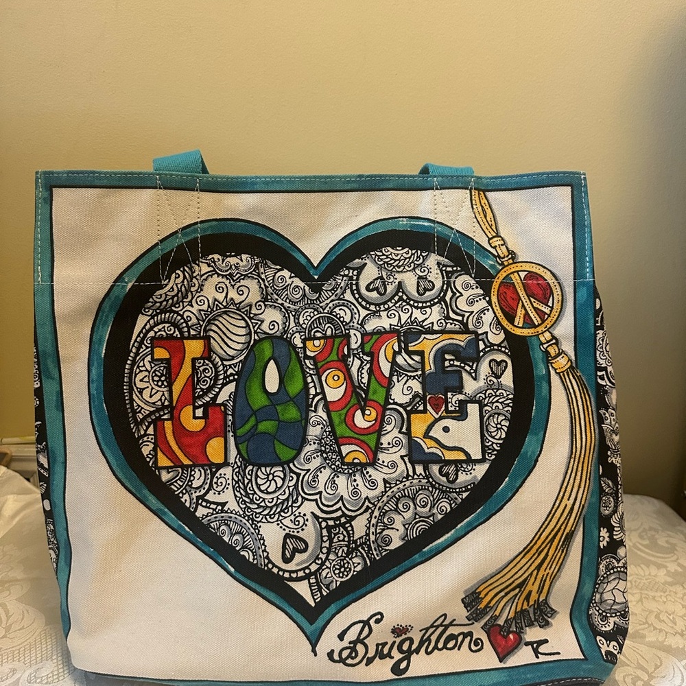 Brighton Colorful Heart Love Tote
